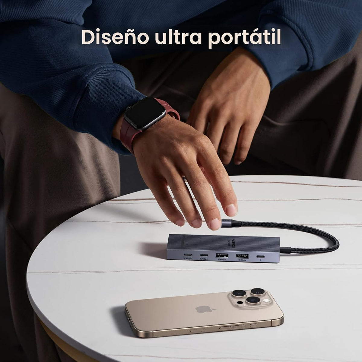 Hub-USB-C-UGREEN-Revodok-Pro-6-en-1-de-10-Gbps-con-HDMI-4K-60-Hz-6