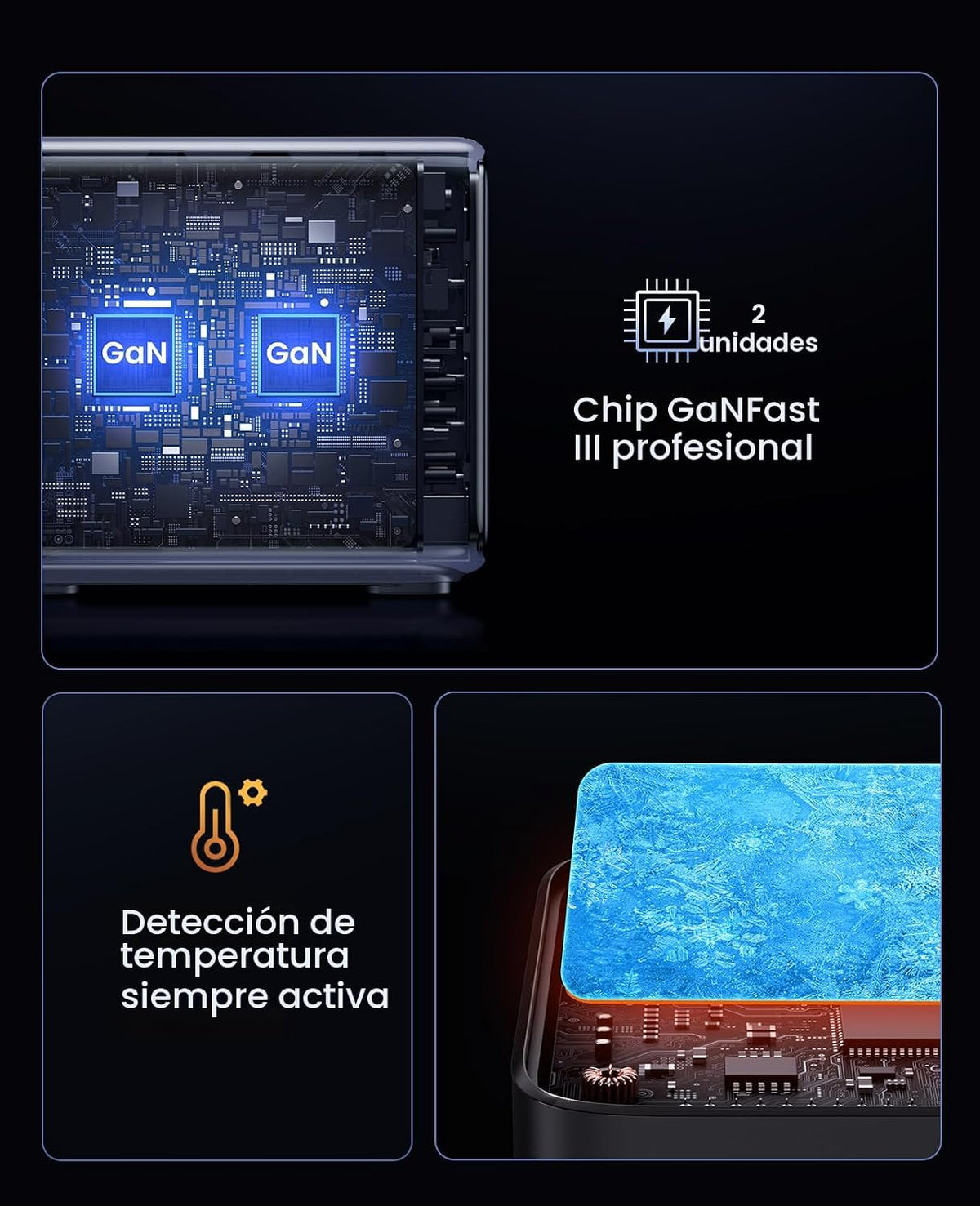 Estación-de-Carga-UGREEN-Nexode-300-W-GaN-de-5-Puertos-6