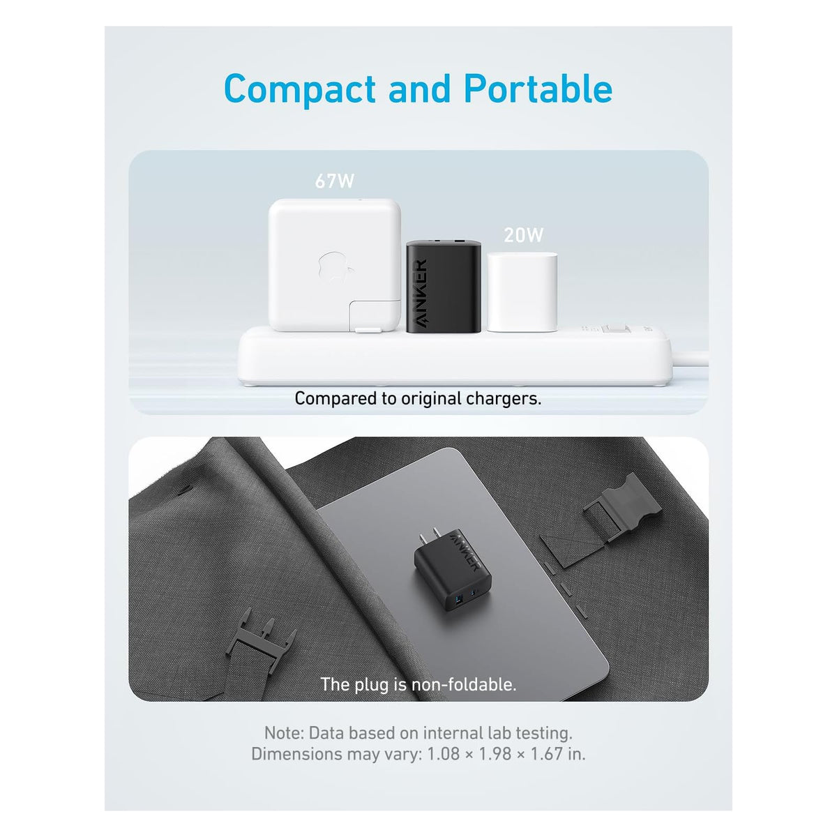 Cargador Anker de teléfono, bloque de cargador USB C de 20 W - vista 5