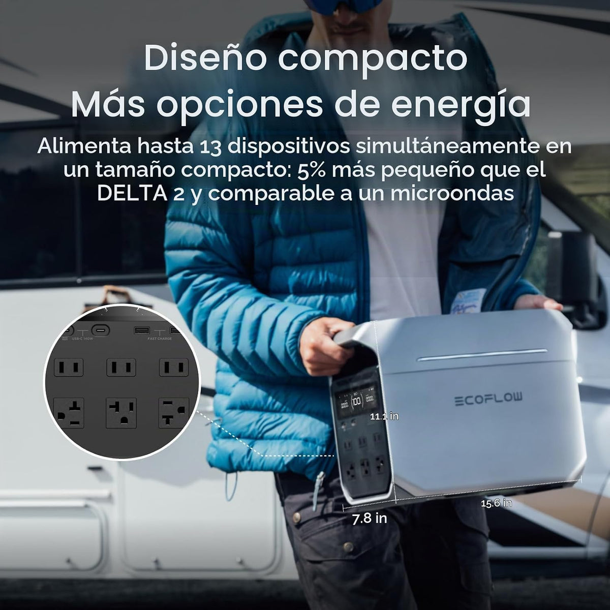 Estación-de-Energía-Portátil-EcoFlow-DELTA-3-Plus-1024-Wh-1800-W-con-Batería-Extra-8