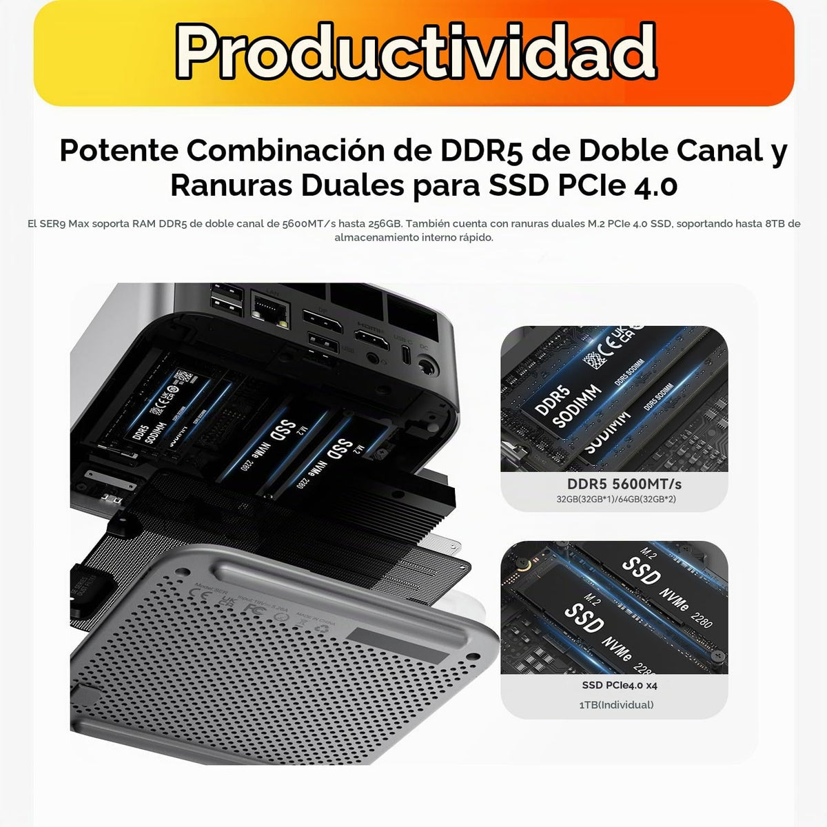 Mini-PC-Beelink-SER9-Max-64-GB-RAM-1-TB-SSD-con-Ryzen-7-260-y-Windows-11-Pro-4