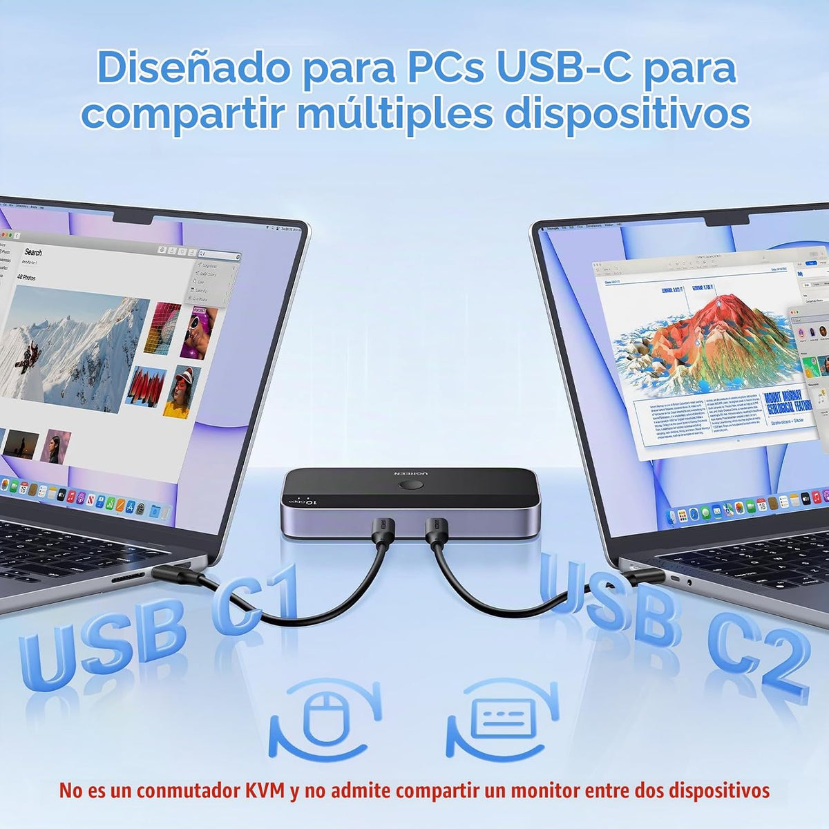 Conmutador-USB-C-UGREEN-para-2-Computadoras-con-4-Puertos-USB-3-2-de-10-Gbps-2