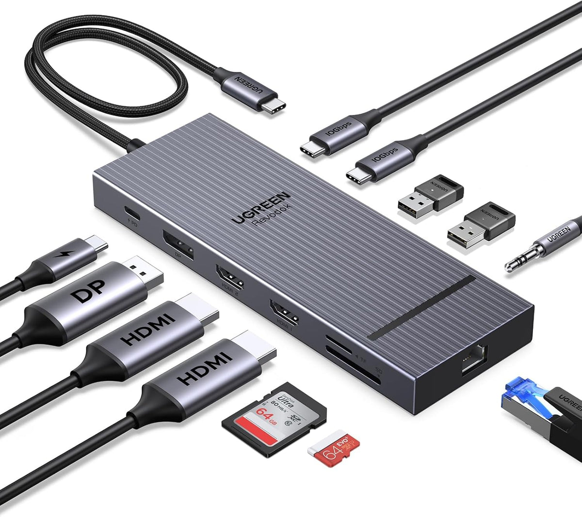 Estación-de-Acoplamiento-UGREEN-USB-C-12-en-1-para-Triple-Monitor-4K-con-2-HDMI-y-DP-portada