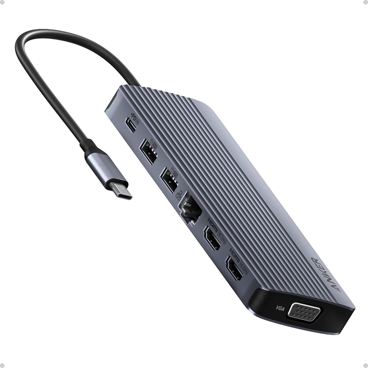 Hub USB Anker Estación de acoplamiento para portátil 3 monitores, concentrador USBC
