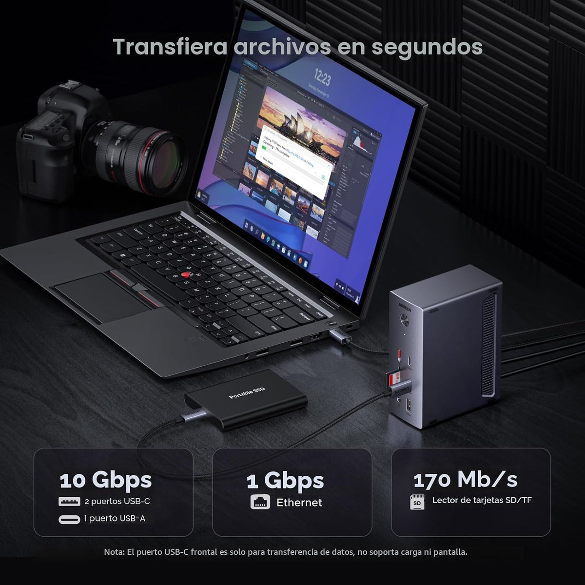 Estación-de-Acoplamiento-UGREEN-USB-C-para-Triple-Monitor-con-2-HDMI-y-DP-5