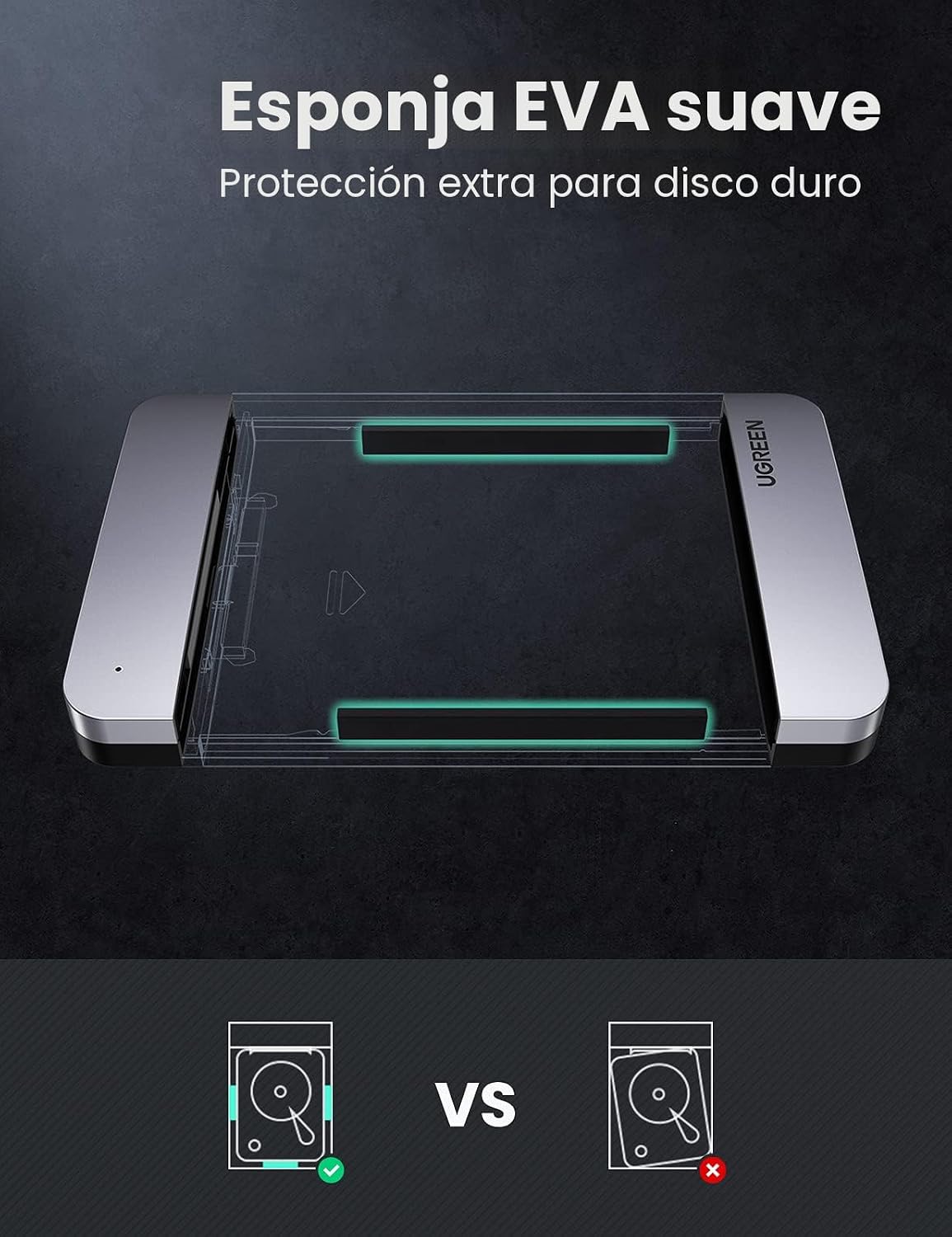 Carcasa-de-Disco-Duro-UGREEN-USB-C-para-SSD-HDD-SATA-de-2-5-pulgadas-de-Aluminio-6