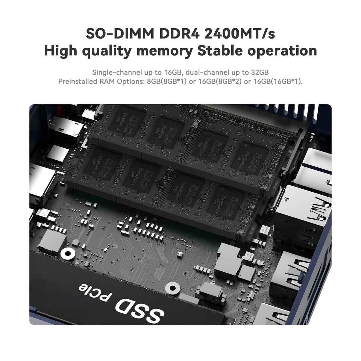 Mini PC Beelink SER3 16 GB RAM 500 GB SSD, con AMD Ryzen 3 3200U - vista 5