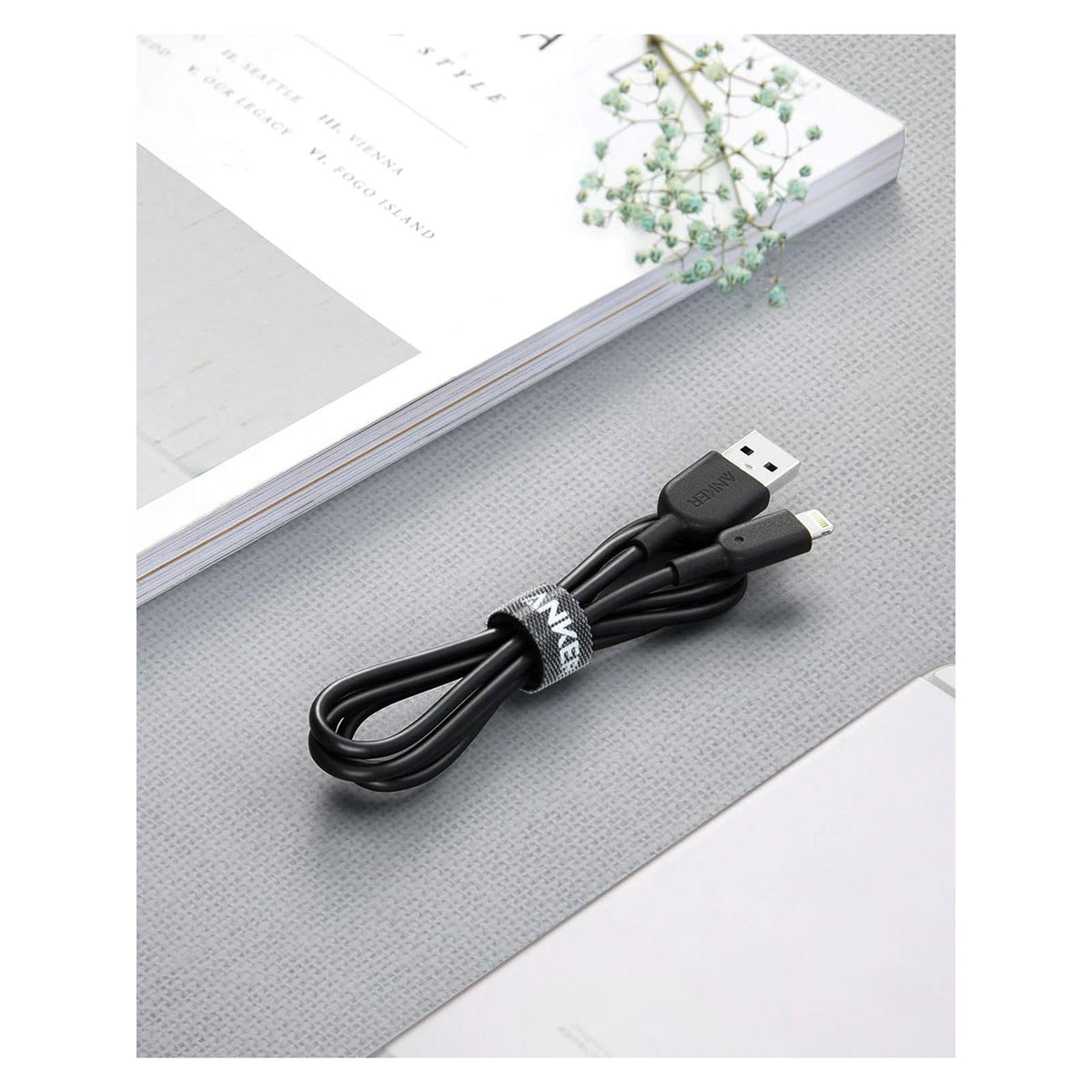 Cable Anker Lightning Powerline II, certificado MFi (3 pies, negro) - vista 6