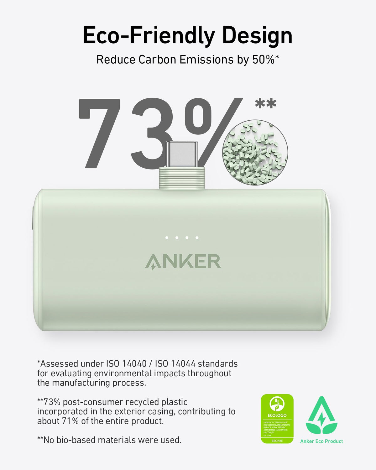 Power Bank Anker Nano 5000mAh 22.5W Power Bank Negro