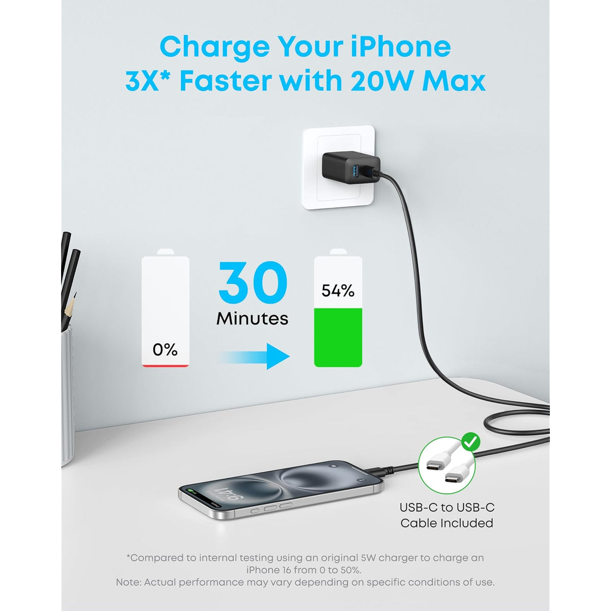 Cargador Anker de teléfono, bloque de cargador USB C de 20 W - vista 4