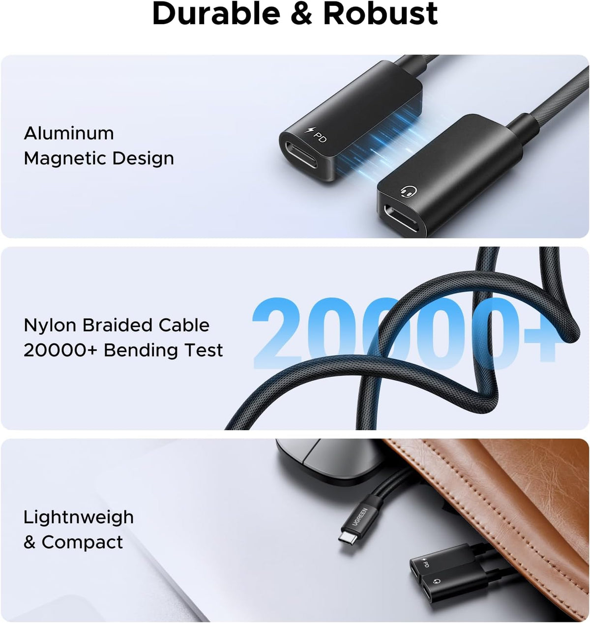 Divisor-Magnético-UGREEN-USB-C-1-a-2-para-Auriculares-y-Carga-5