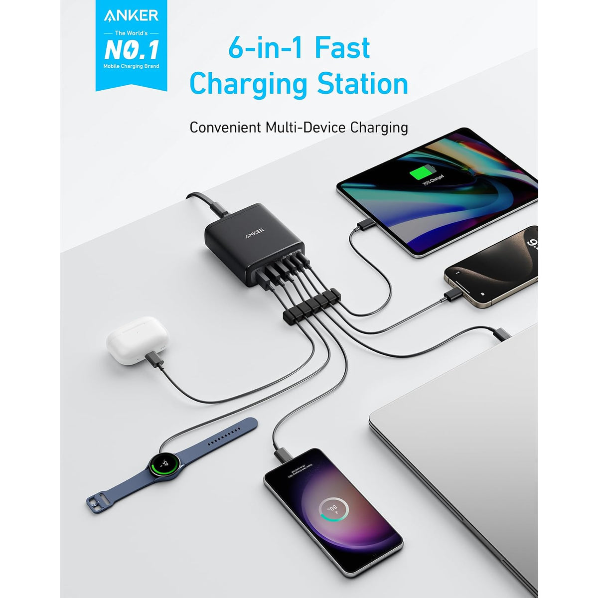 Anker de escritorio, cargador USB C de carga rápida con 112 W - vista 2