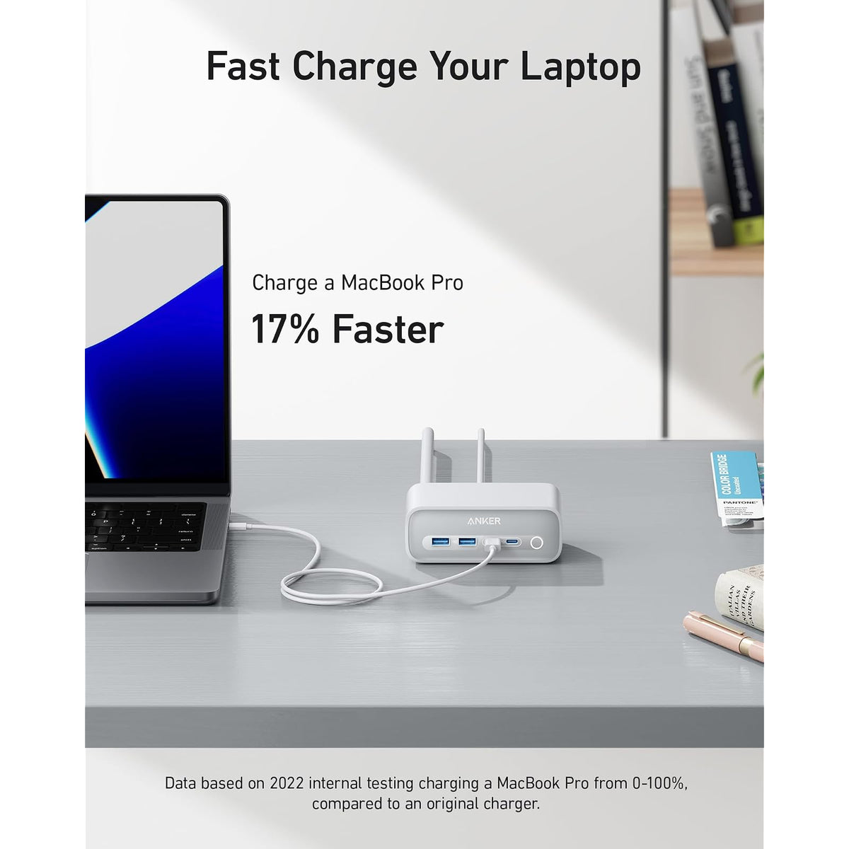 Cable Anker Estación de carga 525, tira de alimentación USB C de 7 en 1 para iPhone 13/14, cable de extensión de 5 pies - vista 4