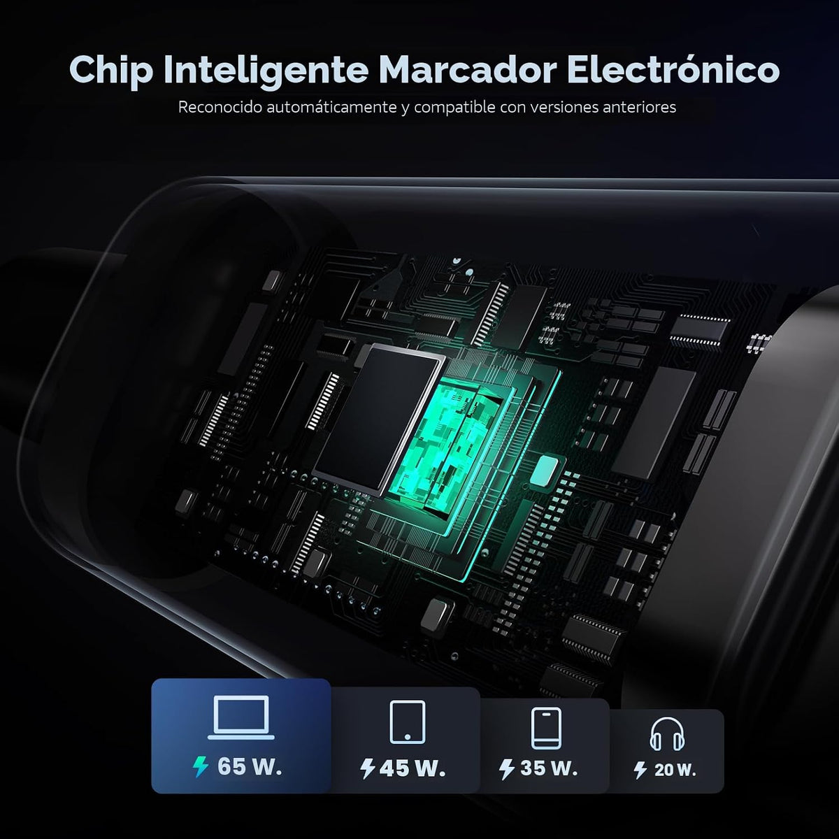 Cable-USB-C-a-USB-C-UGREEN-Uno-100-W-con-Pantalla-LED-6