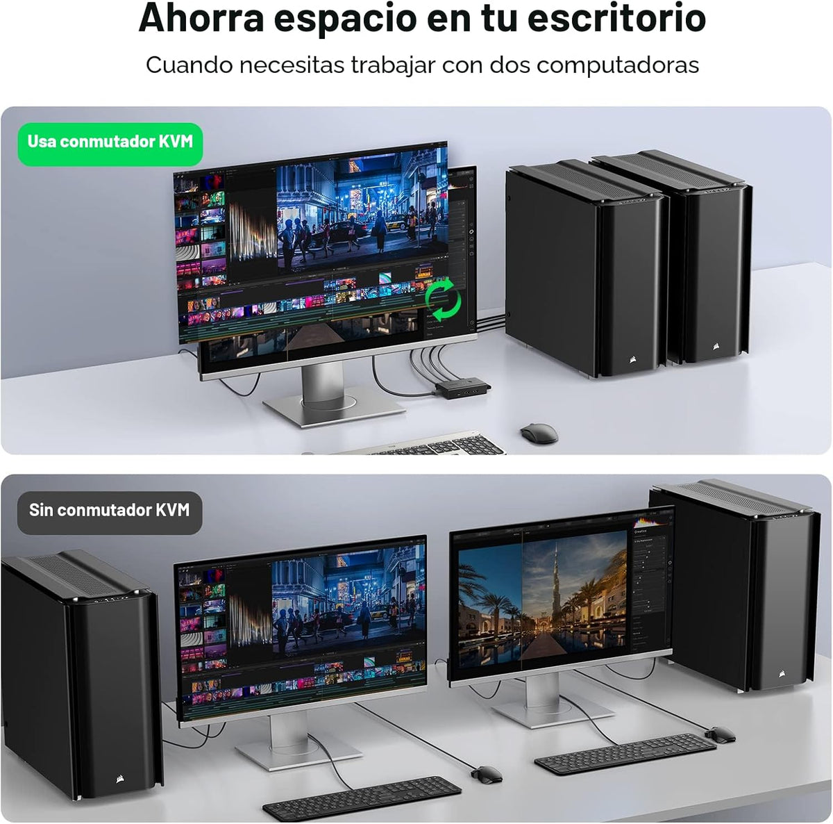 Switch-KVM-UGREEN-HDMI-4K-60Hz-para-1-Monitor-y-2-Computadoras-con-4-Puertos-USB-4
