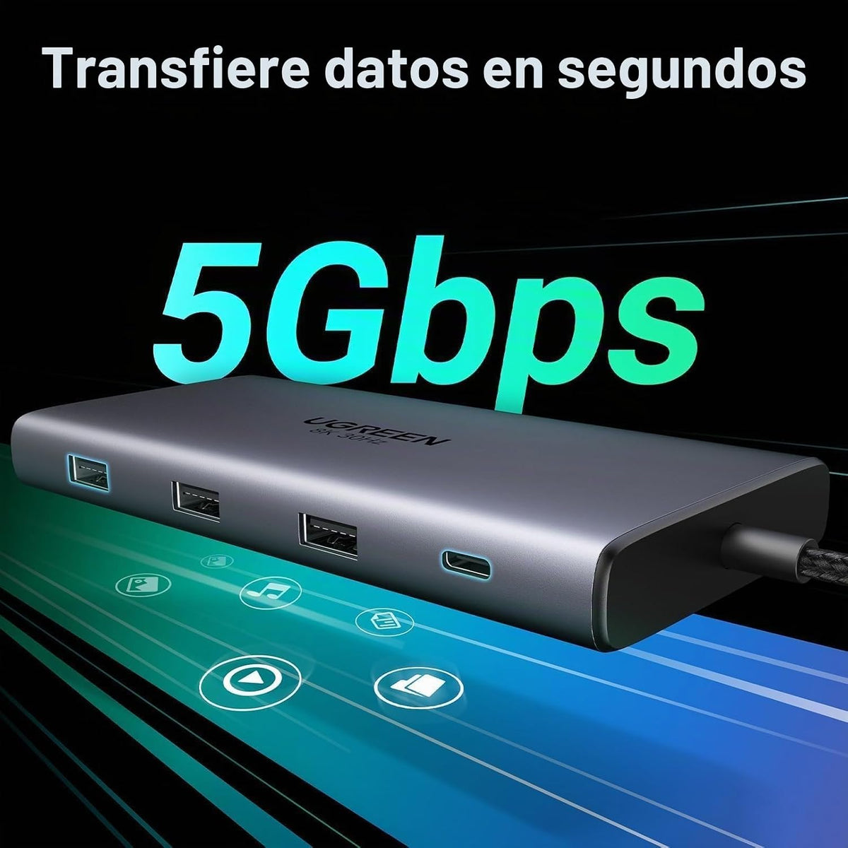 Estación-de-Acoplamiento-USB-C-UGREEN-para-Doble-Monitor-con-Base-6