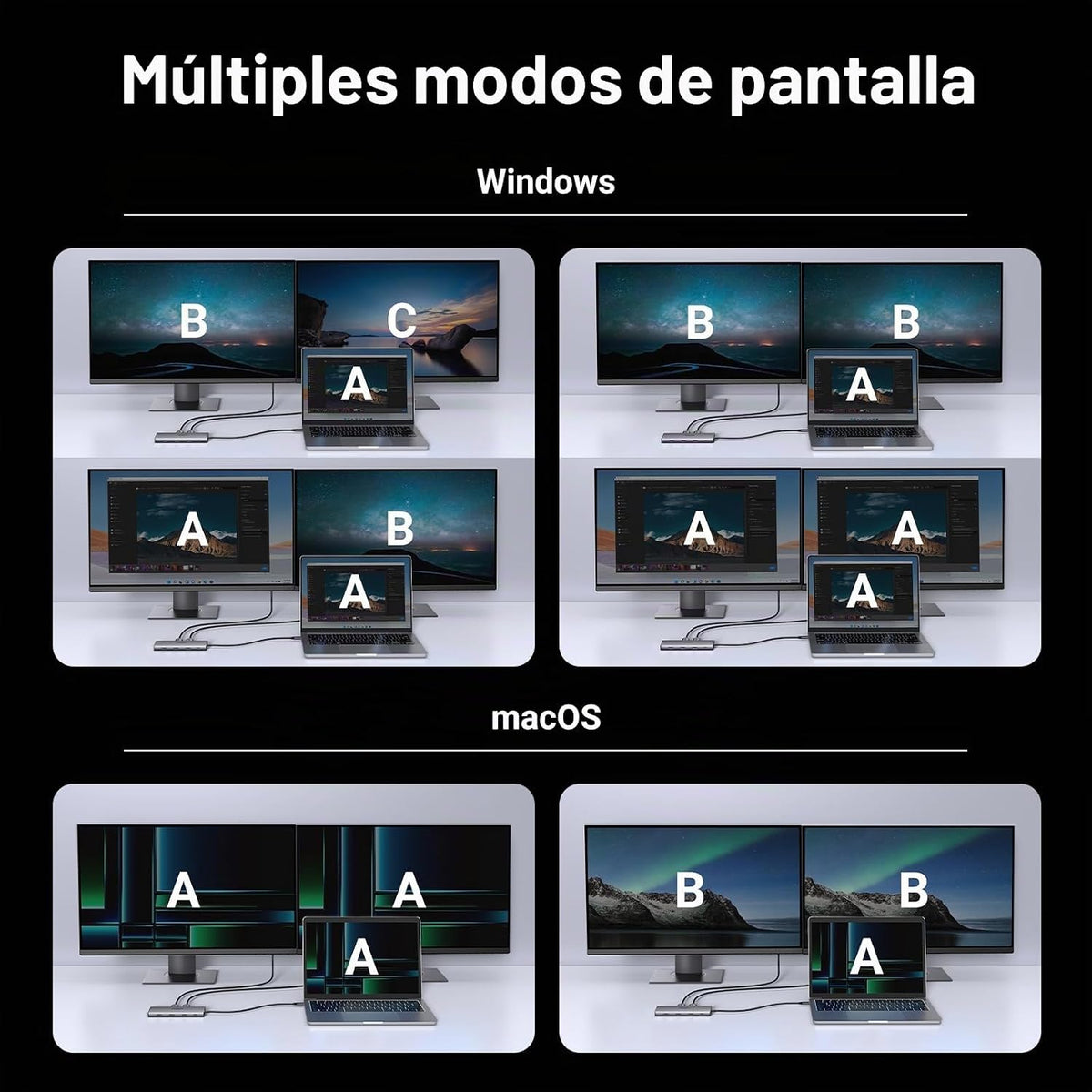 Estación-de-Acoplamiento-USB-C-UGREEN-para-Doble-Monitor-con-Base-4