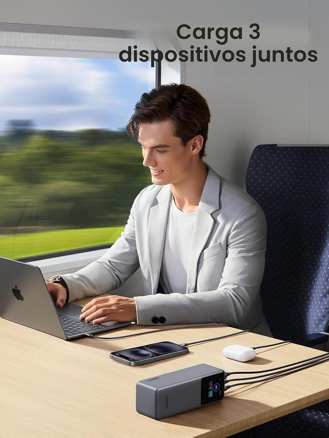 Power-Bank-UGREEN-Nexode-25-000-mAh-200-W-PD-3-1-3-Puertos-con-Pantalla-TFT-6