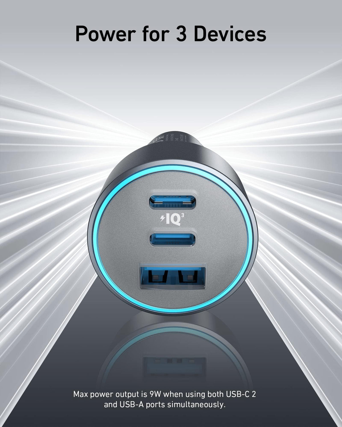 Cargador para Carro Anker 535 67W 3-Port Car Charger