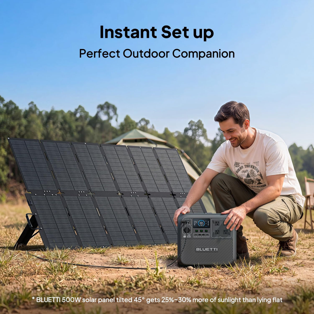Panel Solar Portátil BLUETTI, 500 W