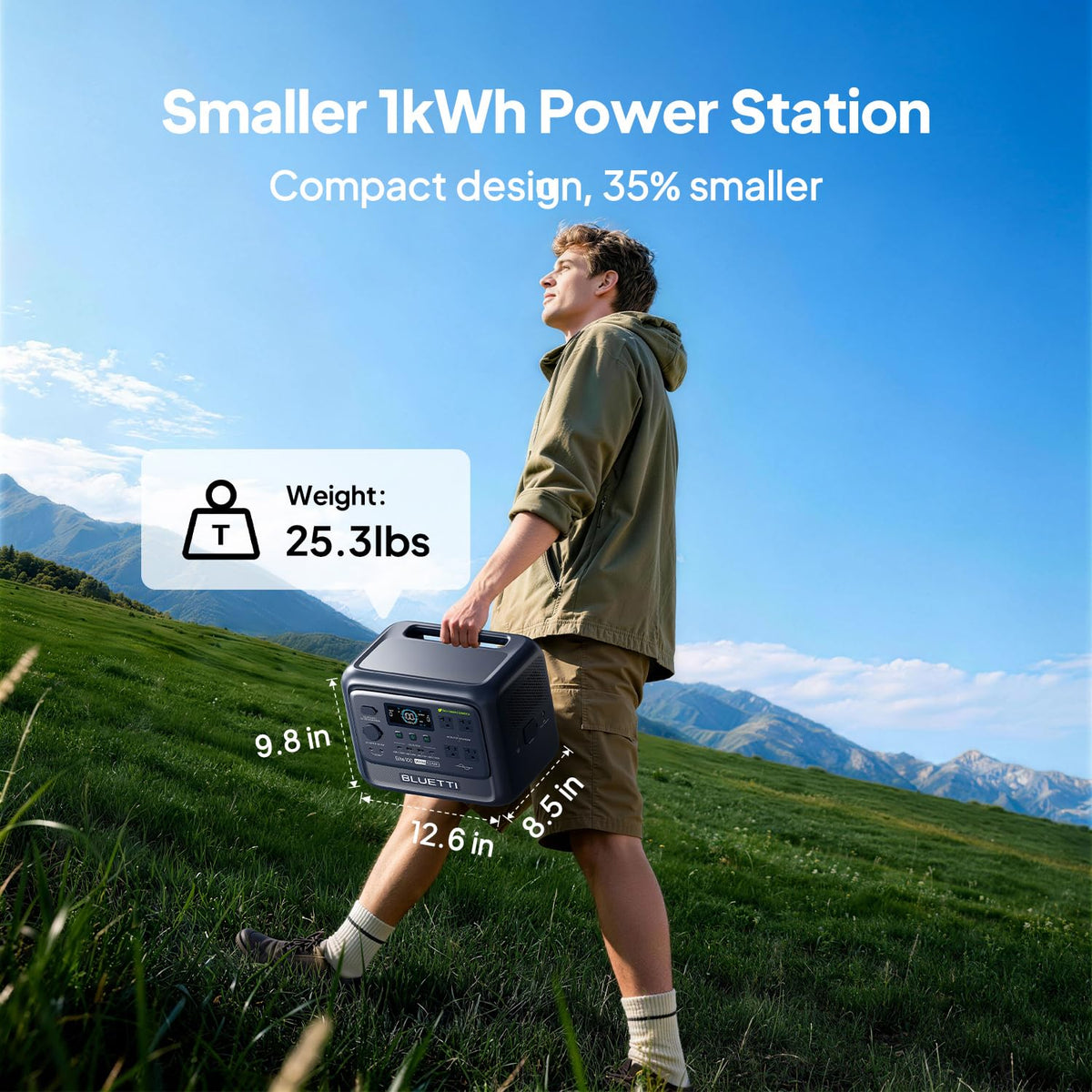 Estación de Energía Portátil BLUETTI Elite 100 V2, 1024 Wh, 1800 W