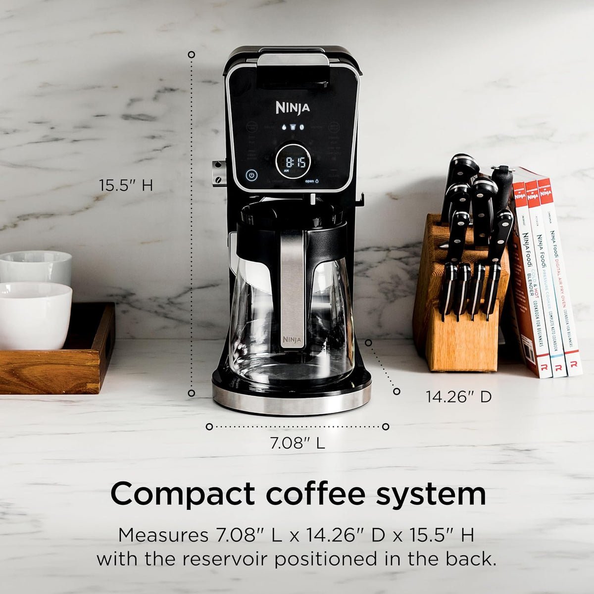 Cafetera Ninja DualBrew Pro Specialty 12 Tazas y Cápsulas CFP301 - Negro - vista 9