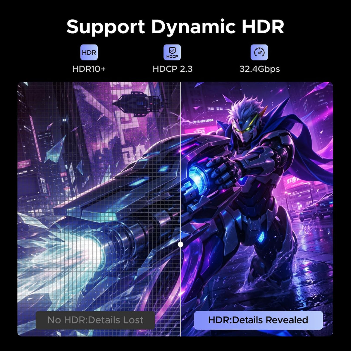 Cable-DisplayPort-a-HDMI-UGREEN-Activo-8K-60Hz-Unidireccional-4