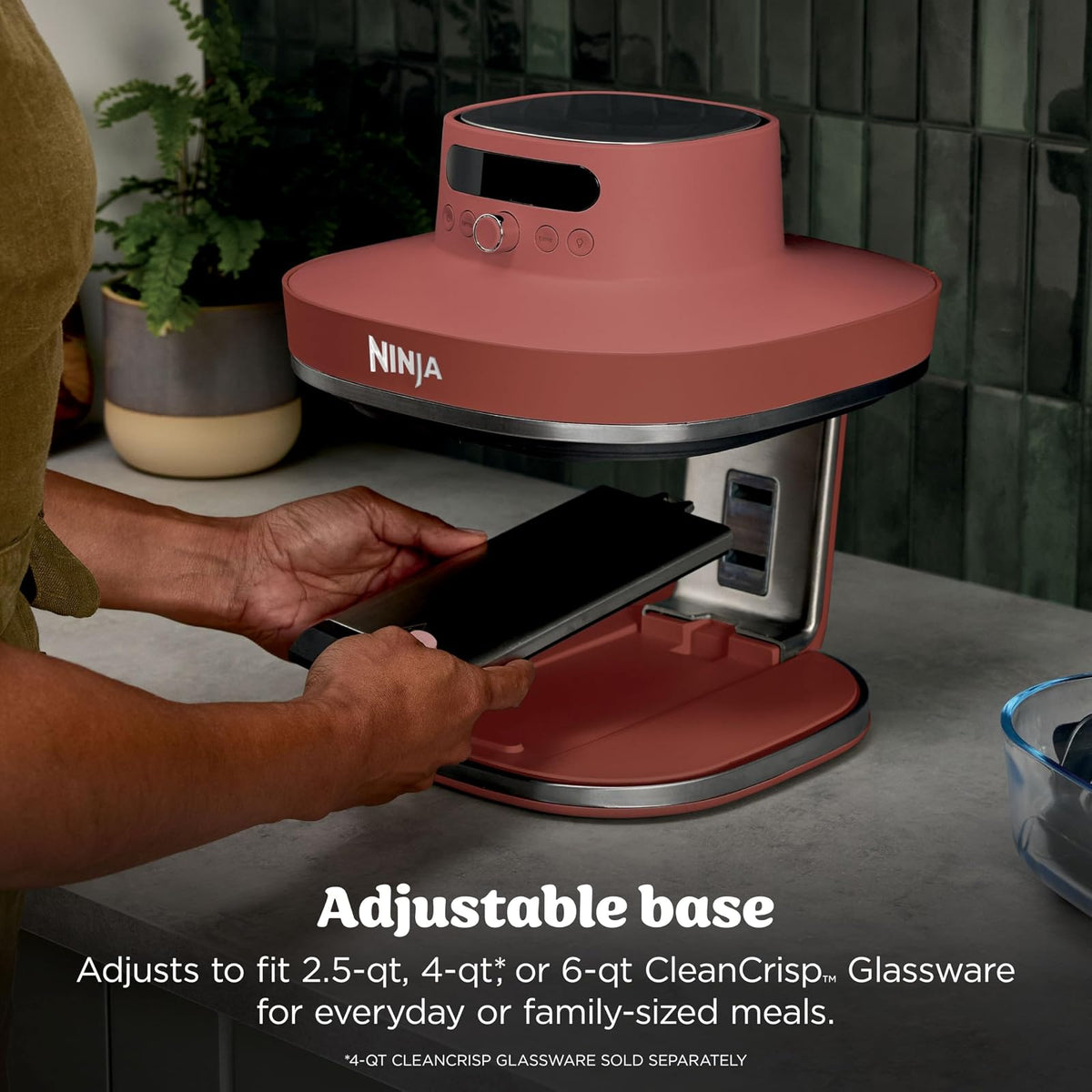 Freidora de Aire Ninja Crispi Pro de Vidrio 6 en 1 con 1800 W y Base Modular - vista 7