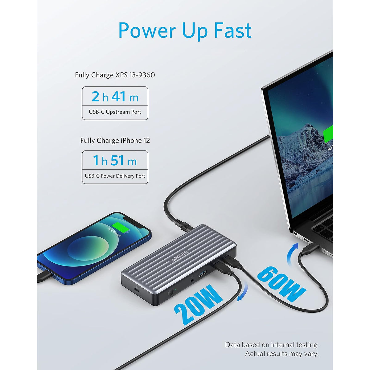 Hub USB Anker Estación de acoplamiento USB-C Anker, PowerExpand 9 en 1 USB-C PD Dock para portátiles - vista 5
