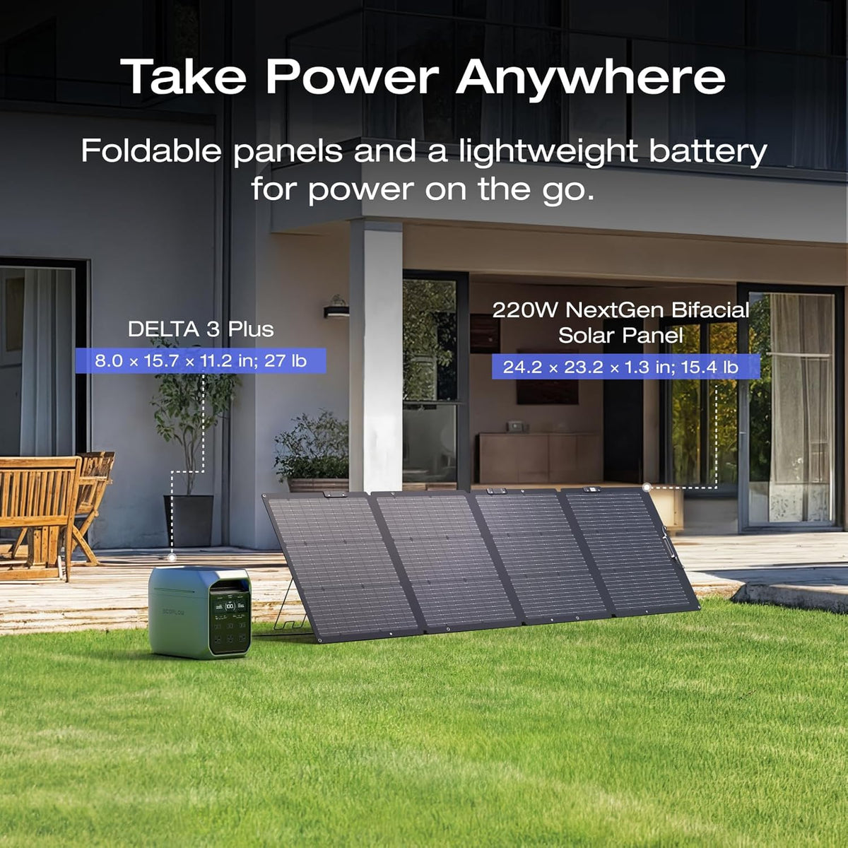Estación-de-Energía-Portátil-EcoFlow-DELTA-3-Plus-1024-Wh-1800-W-con-Panel-Solar-Bifacial-de-220-W-2