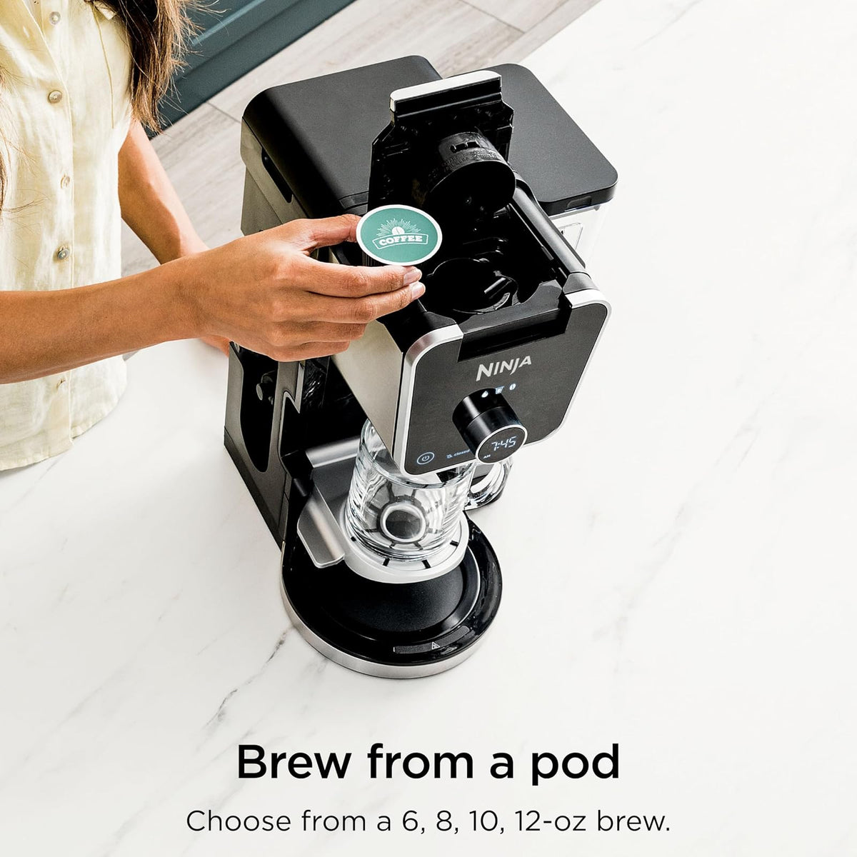 Cafetera Ninja DualBrew Pro Specialty 12 Tazas y Cápsulas CFP301 - Negro - vista 3