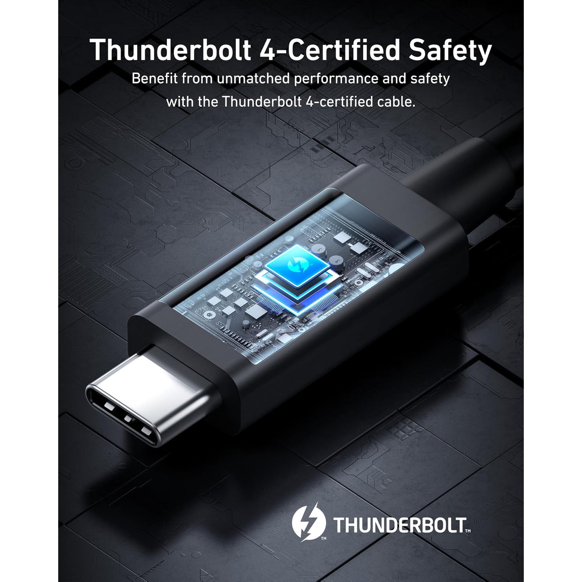 Cable Anker Thunderbolt 4 USB C a USB C (240 W, 2.3 pies) - vista 6