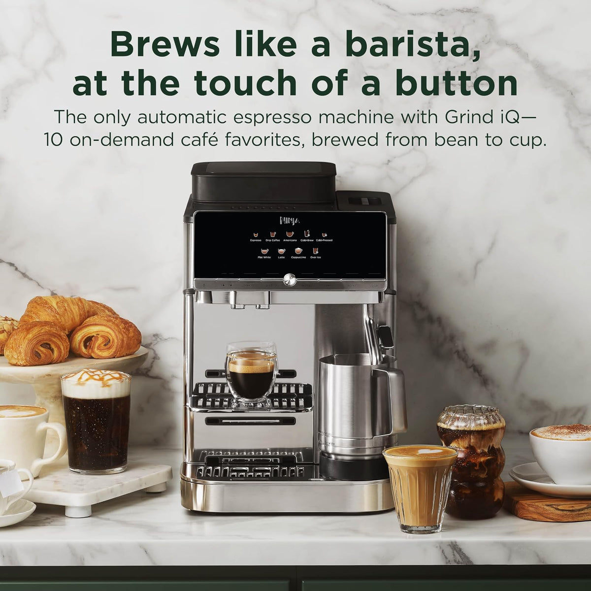 Cafetera Ninja AutoBarista Espresso Automática 10 Bebidas AE1002 - Acero Inoxidable - vista 2
