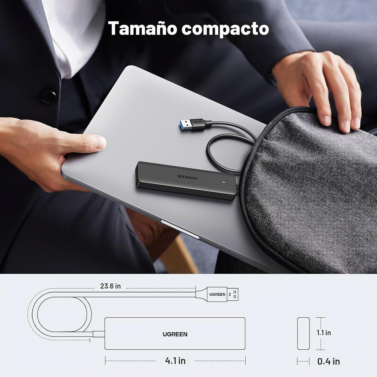 Hub-USB-3-0-UGREEN-de-4-Puertos-USB-A-Ultradelgado-5