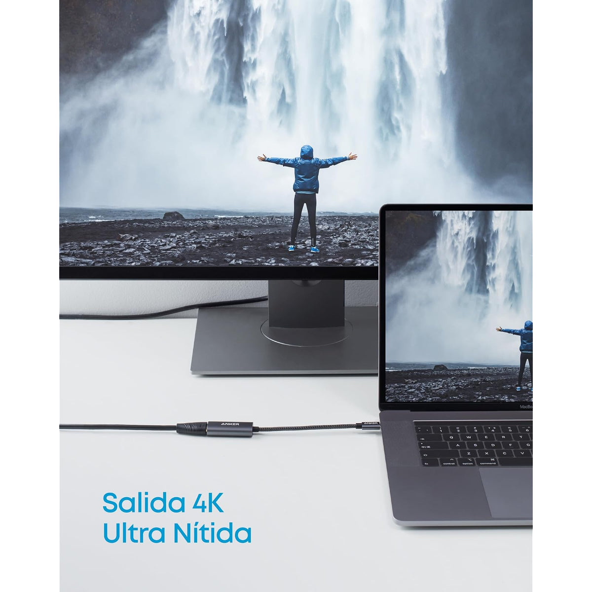 Adaptador Anker USB C a HDMI (4K@60Hz), Adaptador 310 USB-C (4K HDMI), para MacBook Pro, MacBook Air, iPad Pro, Pixelbook, XPS, Galaxy y más - vista 2