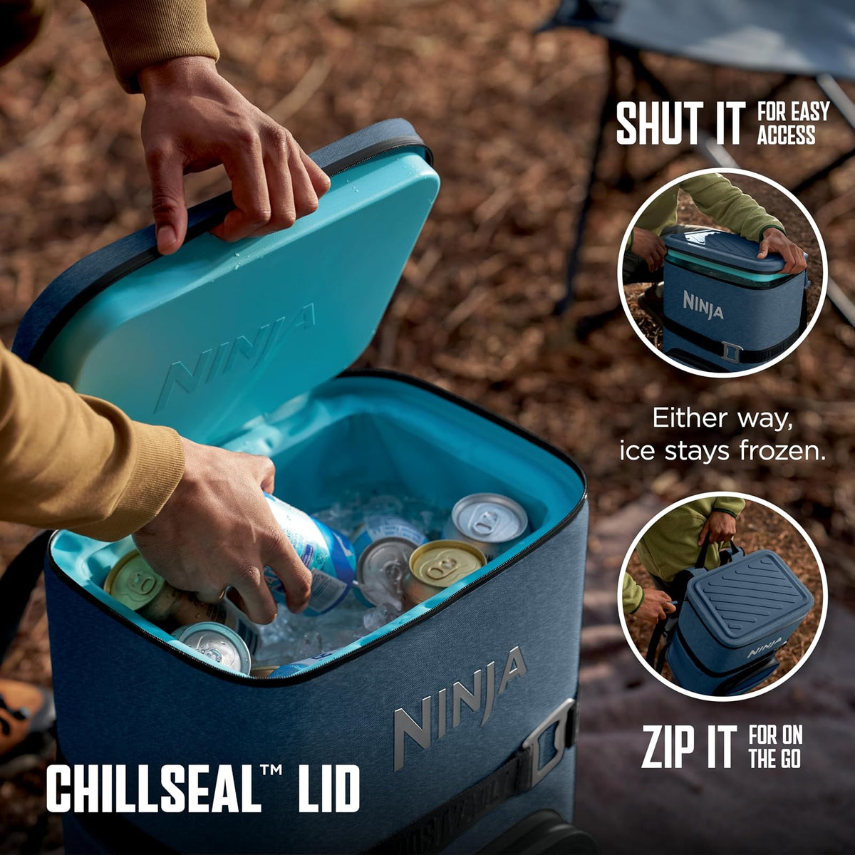 Hielera Mochila Ninja FrostVault Go Soft 24 Cuartos con Zona Seca - vista 12