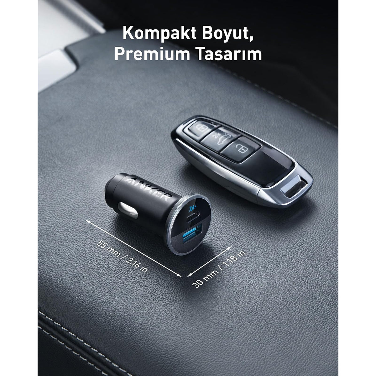 Cargador Anker de coche USB C 323 52.5W con carga rápida PowerIQ 3.0 de 30W - vista 3