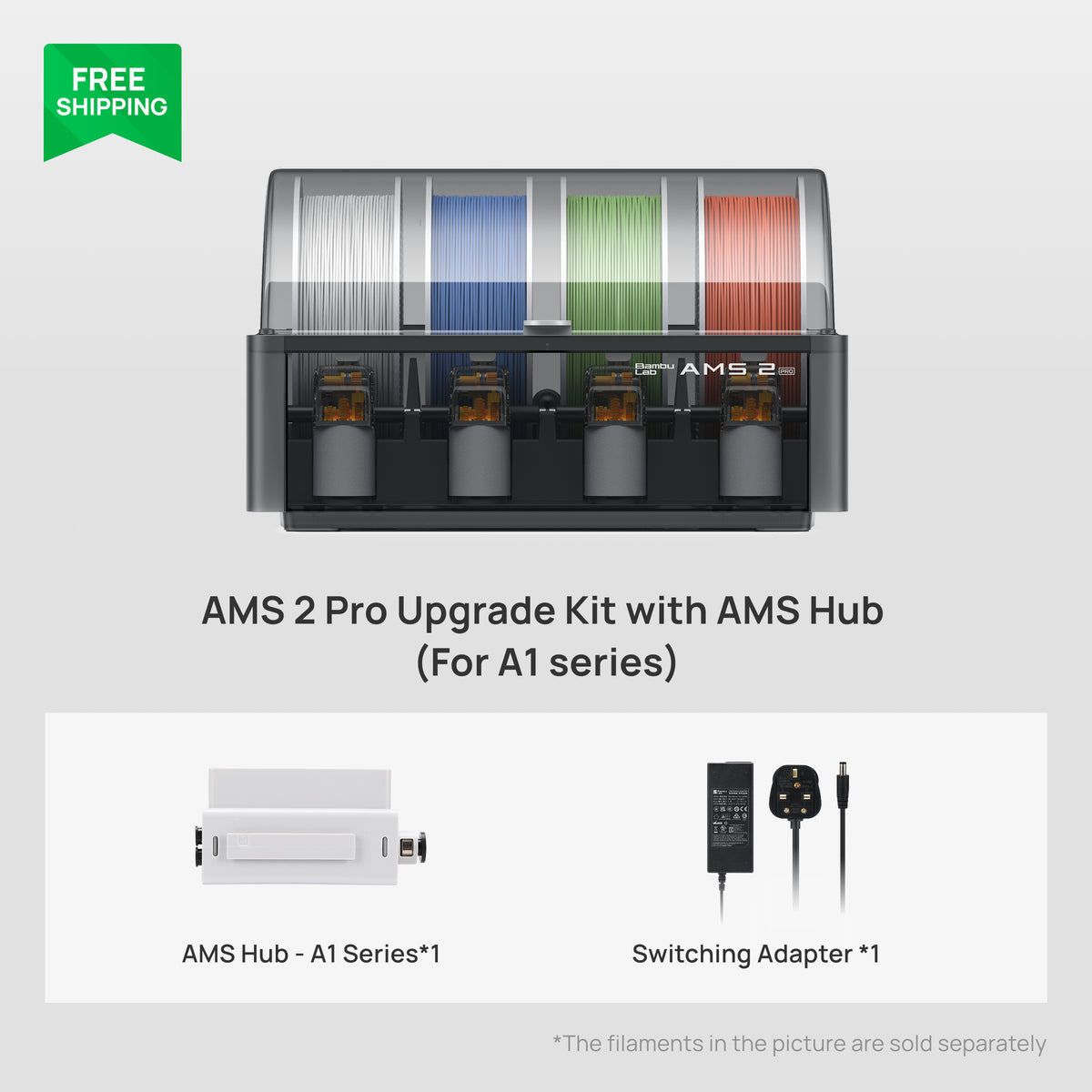 Sistema Automático de Material AMS 2 Pro Bambu Lab (Almacenamiento Hermético)