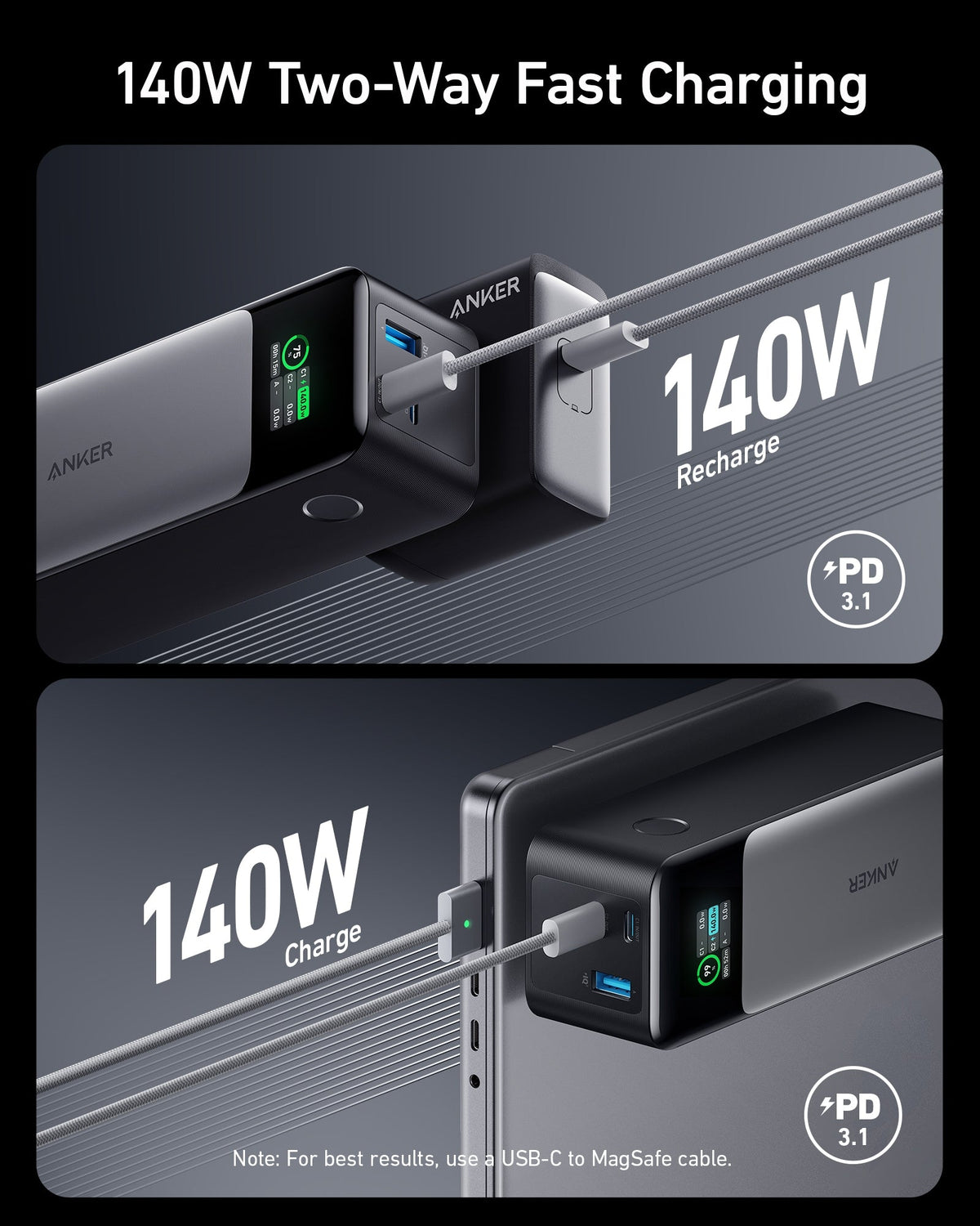 Power Bank Anker 737 GaNPrime 24000 140W