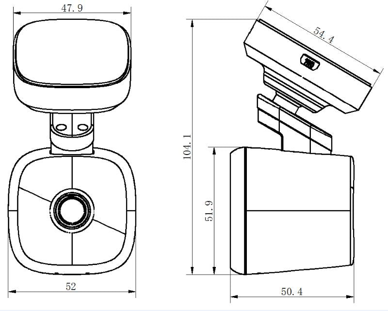 Videograbadora Móvil Hikvision - Cámara Móvil (Dash Cam) para Vehículos - ADAS - Micrófono y Bocina Integrado - Wi-Fi - 