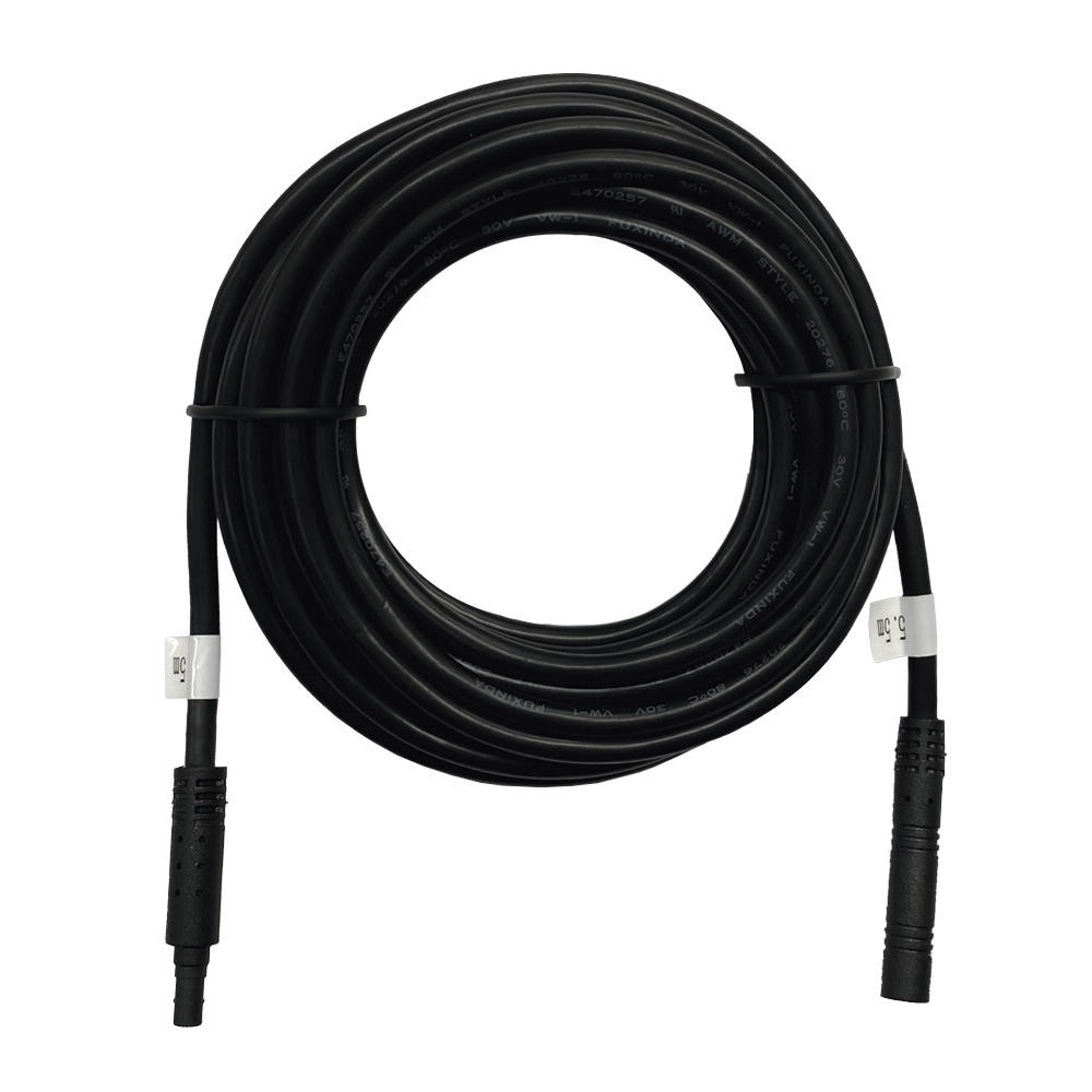 Accesorio Hikvision - Cable Extensor de Vídeo y Audio de 5.5 Metros - Conector Tipo Aviación - Compatible con Dashcam hi