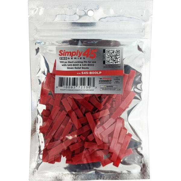 Accesorio de Red Simply45 PROSeries Pin de Bloqueo Rojo para UTP - S45 RED PIN RELIEF 10