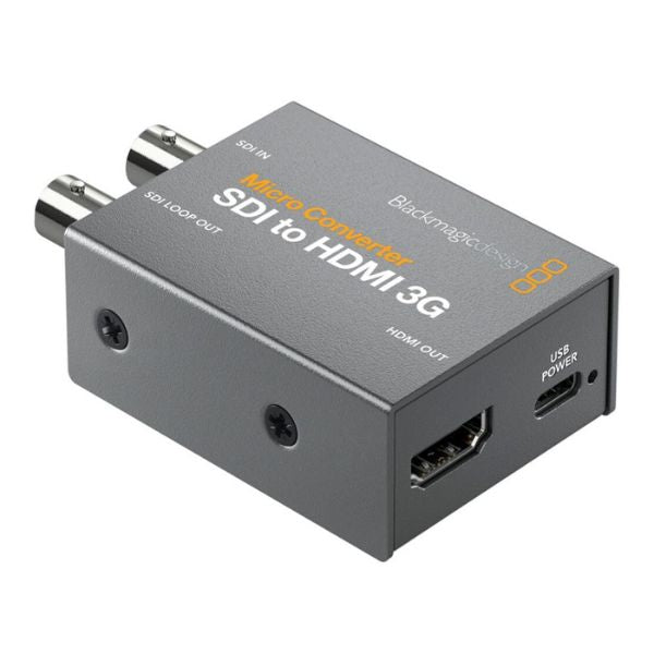 Adaptador Blackmagic Design Microconvertidor SDI a HDMI 3G con Fuente – COCMICSH03GWPSU