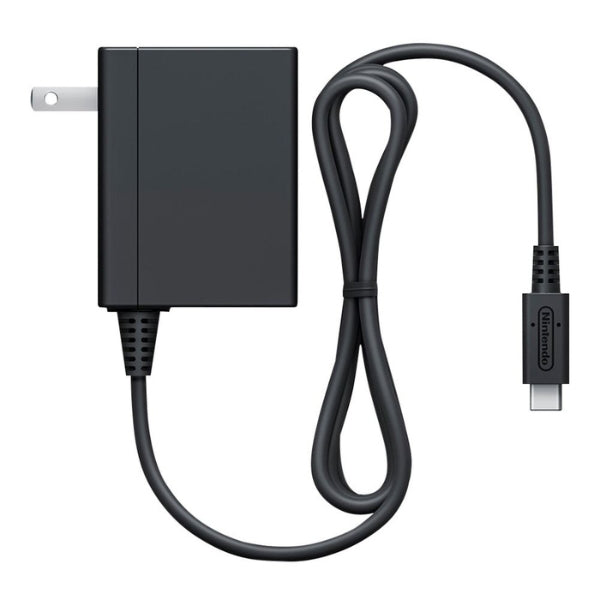 Adaptador de corriente Nintendo Switch AC Adapter para Switch, Switch Lite y Switch OLED - 045496590222 - Negro