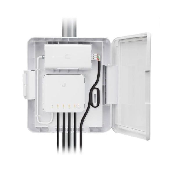 Alojamiento-Avanzado-Ubiquiti-UniFi-Switch-Flex-Utility-Waterproof-Outdoor-Enclosure