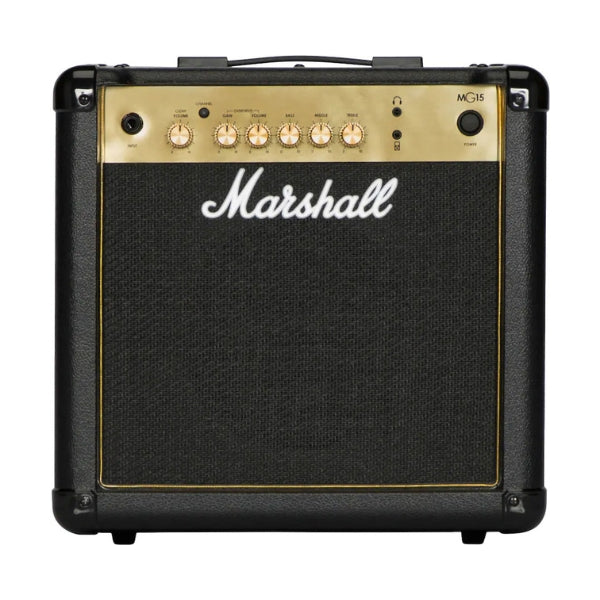 Amplificador-combo-para-guitarra-Marshall-MG15G-15W-con-canales-Clean-y-Gain-y-ecualizador-de-3-bandas-Negro