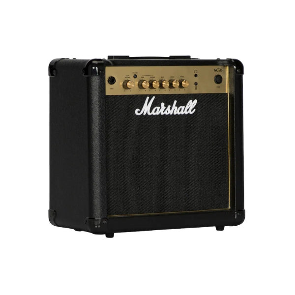Amplificador-combo-para-guitarra-Marshall-MG15G-15W-con-canales-Clean-y-Gain-y-ecualizador-de-3-bandas-Negro