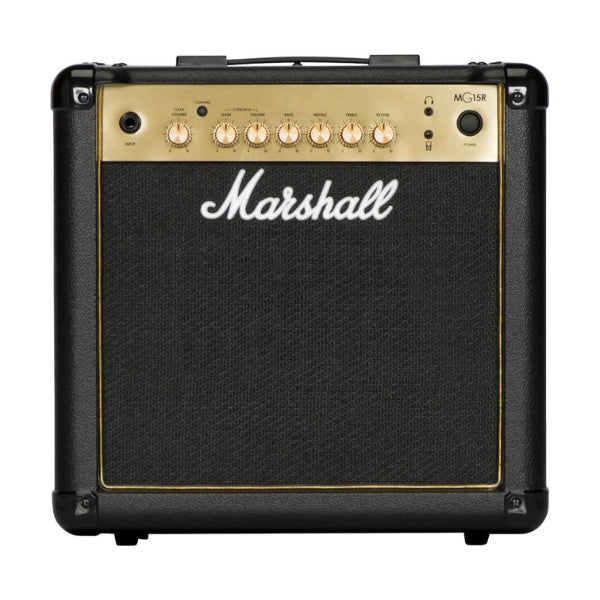 Amplificador-combo-para-guitarra-Marshall-MG15GR-15W-con-reverb-y-ecualizador-de-3-bandas-Negro
