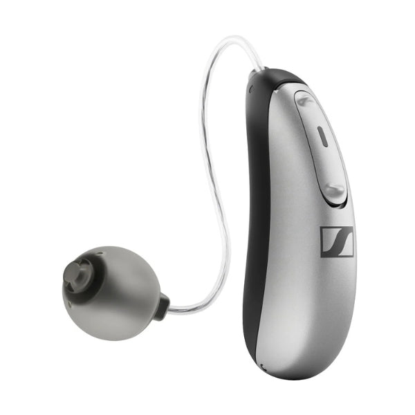 Aparato-auditivo-Sennheiser-All-Day-Clear-OTC-autoajustable-para-pérdida-auditiva-leve-a-moderada-con-uso-todo-el-día-y-Bluetooth-Gris
