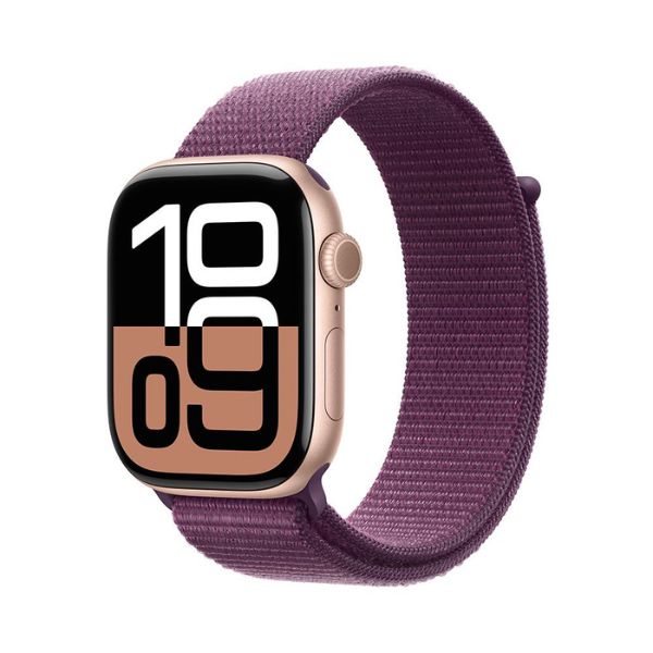 Apple-Watch-Series-10-GPS-46mm-Caj-deAluminio-Oro-Rosado-Correa-Plum-SportLoop-_2
